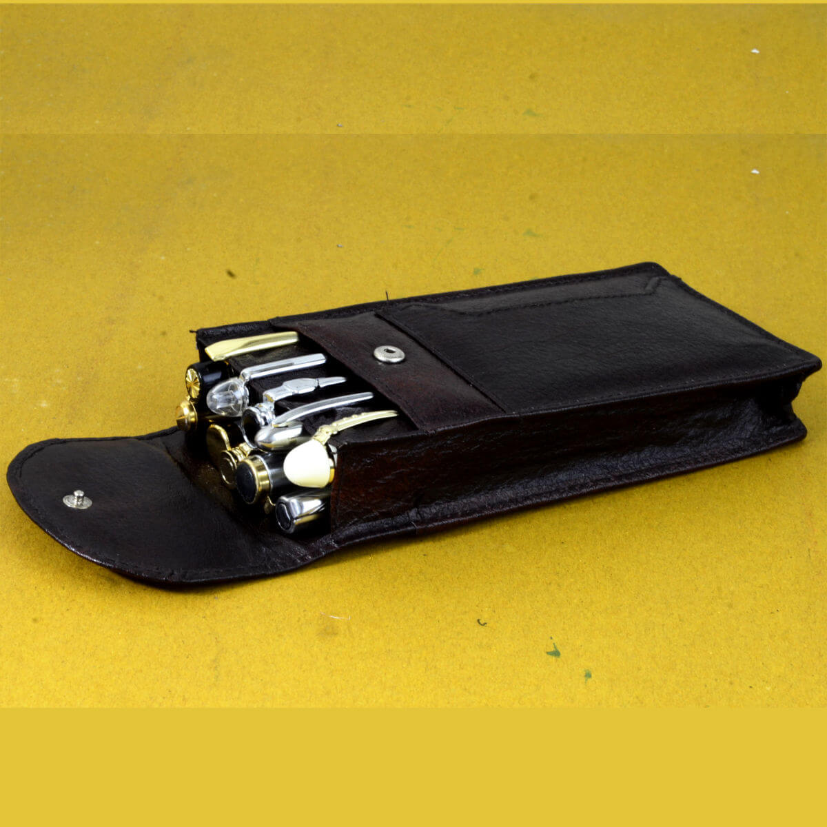 leather pen pouch case