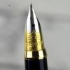 Vintage Wing sung green marbled fountain pen - dualtone triumph nib - Image 7
