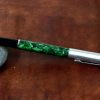 Vintage Wing sung green marbled fountain pen - dualtone triumph nib - Image 3