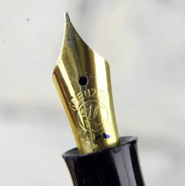 Kreuzer piston filler fountain pen with gold plated semi flex nib - Germany - Image 3