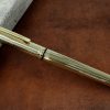 Vintage sheaffer targa fountain pen 1005 with gold plated  body and 14K gold B nib - Image 8