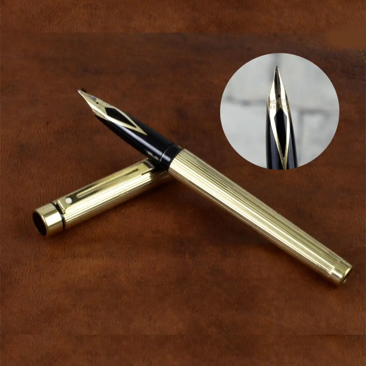 buy sheaffer targa 14Karat gold nib fountain pen in India
