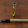 Vintage sheaffer targa fountain pen 1005 with gold plated  body and 14K gold B nib - Image 10