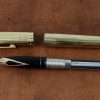 Vintage sheaffer targa fountain pen 1005 with gold plated  body and 14K gold B nib - Image 14