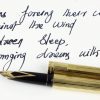 Vintage sheaffer targa fountain pen 1005 with gold plated  body and 14K gold B nib - Image 15