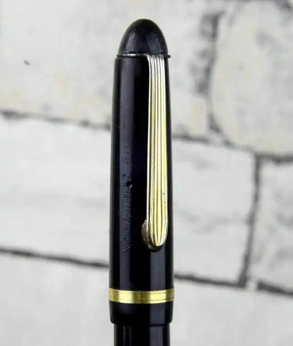 Vintage herlitz piston filler fountain pen with gold coated F nib German made - Image 2
