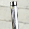 Vintage sheaffer targa fountain pen 1000 mirror chrome  fluted barrel broad Nib - Image 2