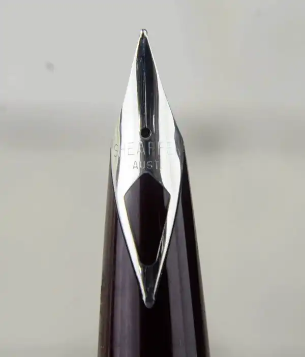 Sheaffer Vintage imperial 440 burgundy barrel fountain pen - inlaid M nib - Image 4