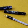 Vintage mabie todd  swan lever filler fountain pen - gold plated F nib - Image 5