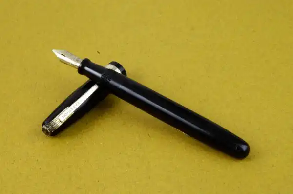 vintage watermans 515 lever filler fountain pen 14K gold B nib - Image 6