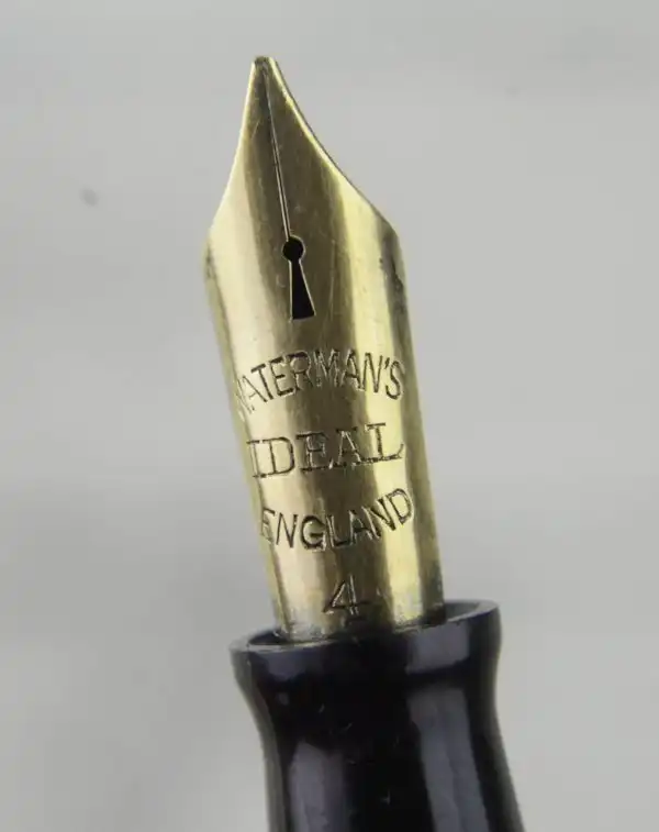 vintage watermans 515 lever filler fountain pen 14K gold B nib - Image 7