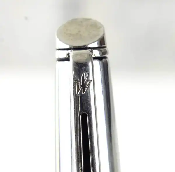 Waterman hemisphere SS chrome trim  fountain pen - Kanwrite Fine flex nib - Image 4