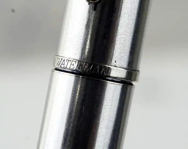 Waterman hemisphere SS chrome trim  fountain pen - Kanwrite Fine flex nib - Image 6