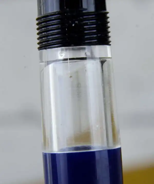 German piston filler fountain pen dauer feder -  gold plated F nib - Image 6
