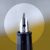 vintage golden platignum lever filler fountain pen marbled barrel with M Nib - Image 6