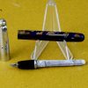 Golden platignum lever filler pocket fountain pen marbled barrel with EF Nib - Image 2