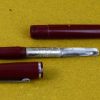 vintage platignum aeormetric filler fountain pen red barrel with M Nib - Image 2