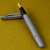 Vintate platignum lever filler gold tone fountain pen with 14CT M nib - Image 6