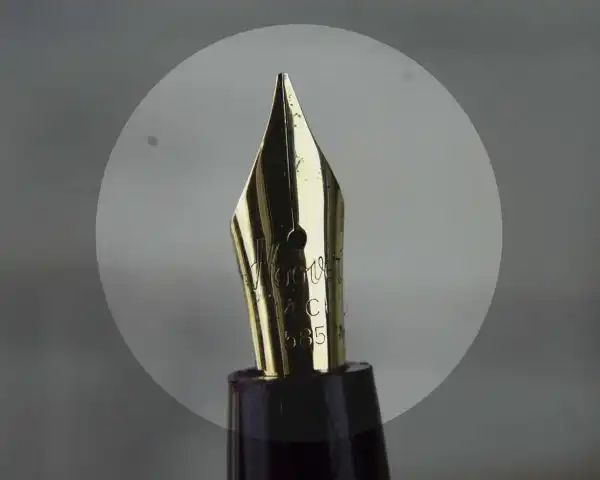 Vintate platignum lever filler gold tone fountain pen with 14CT M nib - Image 7
