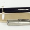 Vintage golden platignum lever filler fountain pen steel F nib - Image 2