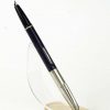 Vintage golden platignum lever filler fountain pen steel F nib - Image 4