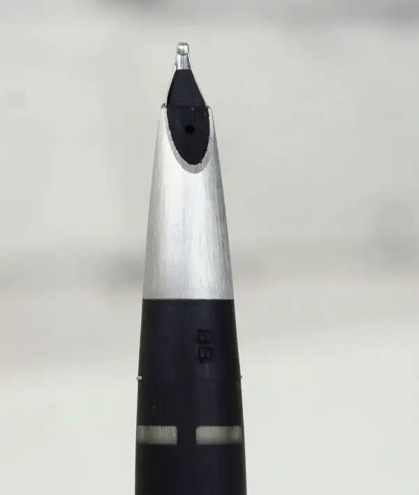 Lamy 2000 piston filler fountain pen - 14CT gold BB nib platinum coated - Image 6