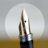 Vintage parker 75 sterling silver vermeil fountain pen 14Karat Gold M nib - Image 9