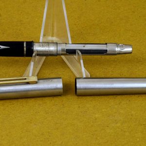 vintage-sheaffer-targa-chrome-barrel-fountain-pen-inlaid-sheaffer-Medium-nib-australia