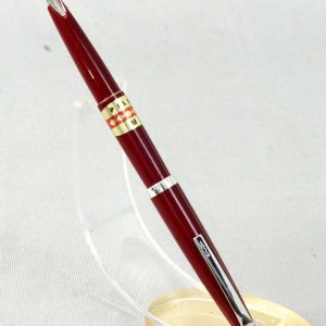 Pilot-super-55-aero-filler-fountain-pen-burgundy-barrel-M-steel-nib-Japan