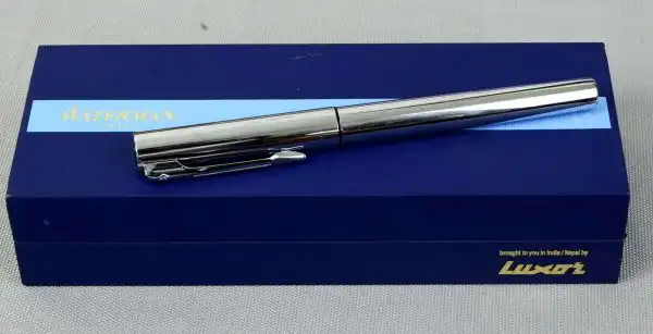 Waterman graduate chrome barrel fountain pen with Steel M nib  - Brand new unused - Image 7