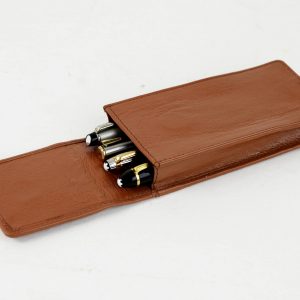 4 pen lether pouch