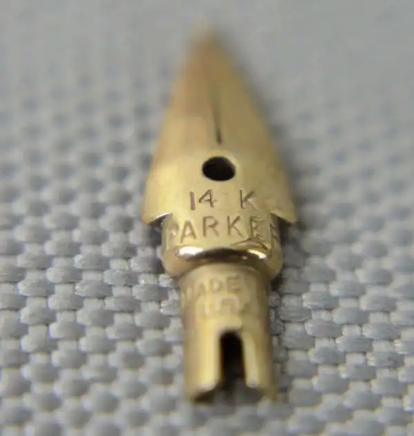 Vintage  parker 45 flighter fountain pen 14Karat solid gold F nib -USA made - Image 9