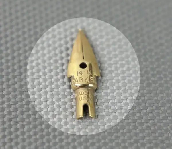 Vintage  parker 45 flighter fountain pen 14Karat solid gold F nib -USA made - Image 7