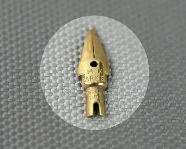 Vintage  parker 45 flighter fountain pen 14Karat solid gold nib - USA - Image 7