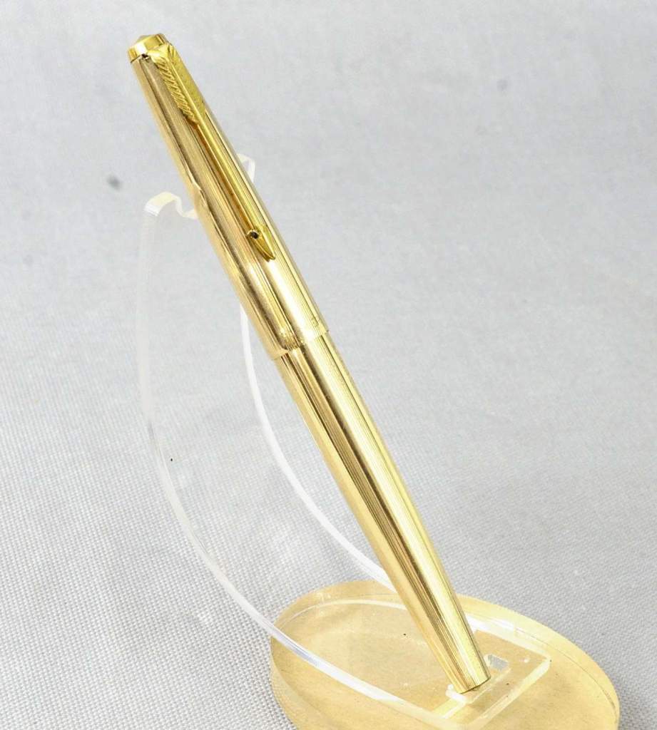 Buy parker 61 gold filled barrel fountain pen aero filler 14CT gold nib ...