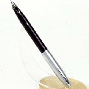 vintage-sheaffer-Imperial-440-burgundy-barrel-fountain-pen-inlaid-Medium-nib