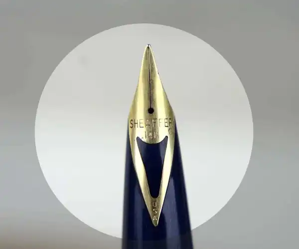 Sheaffer Vintage imperial 444 full steel fountain pen 14K solid gold nib - Image 8