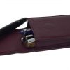 genuine leather pen pouch  for 4 jumbo pens  - bordeaux colour - Image 6