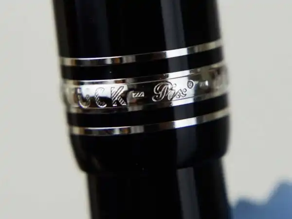 Montblanc Meisterstück LeGrand platinum Piston Filler fountain pen 14K Gold nib with MB ink bottle - Brand New - Image 8