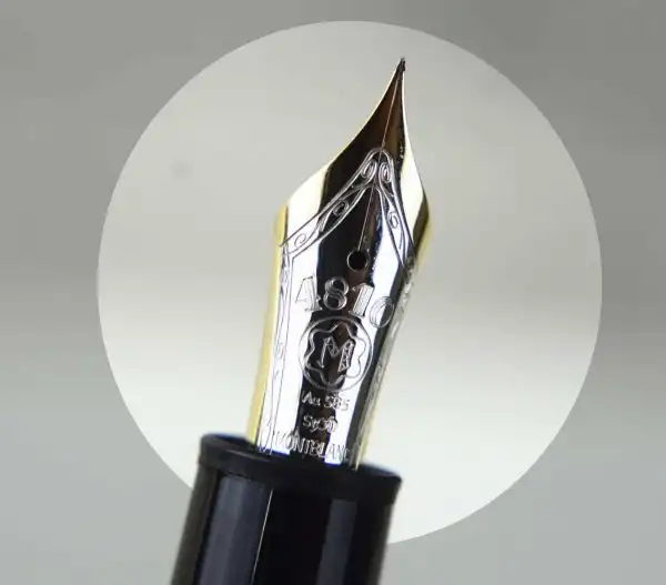 Montblanc Meisterstück LeGrand platinum Piston Filler fountain pen 14K Gold nib with MB ink bottle - Brand New - Image 9