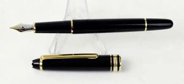 Montblanc Meisterstück 144 Piston converter fountain pen 14K gold dualtone M nib - Unused New - Image 5