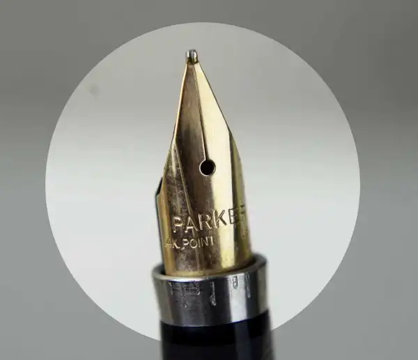 Vintage parker 75 Insignia 14K gold filled fountain pen and ballpoint set with 14K M nib - NOS unused - Image 6