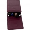 genuine leather pen pouch  for 4 jumbo pens  - bordeaux colour - Image 3