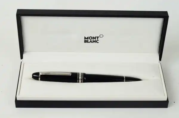 Montblanc Meisterstück LeGrand platinum Piston Filler fountain pen 14K Gold nib with MB ink bottle - Brand New - Image 11