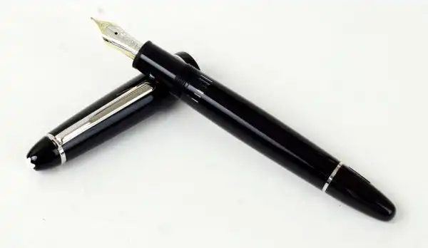 Montblanc Meisterstück LeGrand platinum Piston Filler fountain pen 14K Gold nib with MB ink bottle - Brand New - Image 3