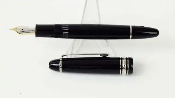 Montblanc Meisterstück LeGrand platinum Piston Filler fountain pen 14K Gold nib with MB ink bottle - Brand New - Image 5