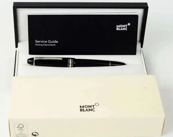 Montblanc Meisterstück LeGrand platinum Piston Filler fountain pen 14K Gold nib with MB ink bottle - Brand New - Image 13