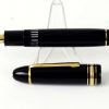 Montblanc Meisterstück gold coated 149 Piston Filler fountain pen 18K gold 750 nib - Image 4
