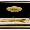 Vintage parker 75 Insignia 14K gold filled fountain pen and ballpoint set with 14K M nib - NOS unused - Image 15