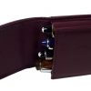 genuine leather pen pouch  for 4 jumbo pens  - bordeaux colour - Image 8